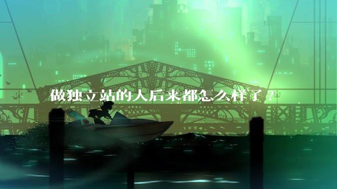 做独立站的人后来都怎么样了?